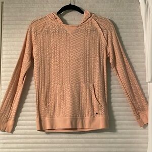 O’Neil sweatshirt size XS blush pink color long sleeves pockets & hood